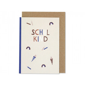 Ava & Yves Greeting Card SCHOOL CONES & CONFETTI "Schulkind"