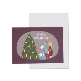 Ava & Yves Greeting Card CHRISTMAS FAMILY "Merry Christmas"