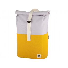 Blafre Backpack ROLLTOP yellow / lilac 18 liters