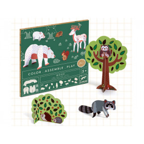 Djeco Craft Kit COLOR. ASSEMBLE. PLAY Forest