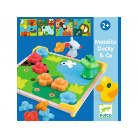Djeco Educational Game MOSAICO Ducky & Co