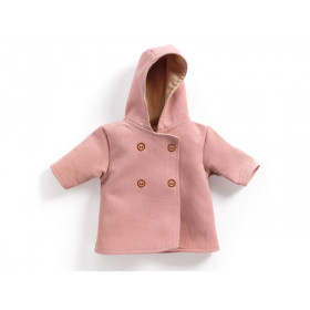 Djeco Doll Clothes POMEA Coat dusky pink