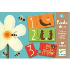 Djeco duo puzzle with numbers