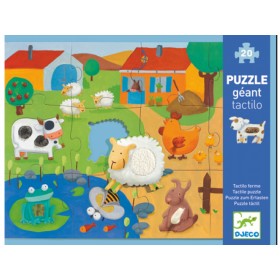 Djeco giant puzzle Tactile puzzle Farm