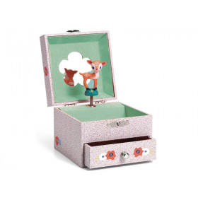 Djeco Music box with jewelry box SONG OF THE FAWN