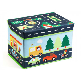 Djeco Toy Storage Box TRAFFIC