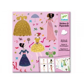 Djeco Stickers & Paperdolls Dresses through the seasons
