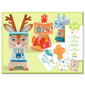 Djeco Paper Crafting FUN FOREST ANIMALS