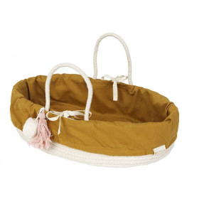 Fabelab DOLL BASKET with cover ochre