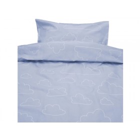 Färg&Form Bedding Moln ORGANIC clouds blue