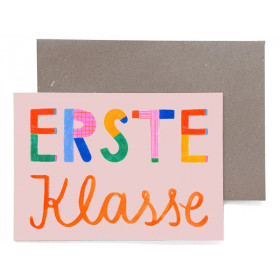 Frau Ottilie Greeting Card For School Start ERSTE KLASSE