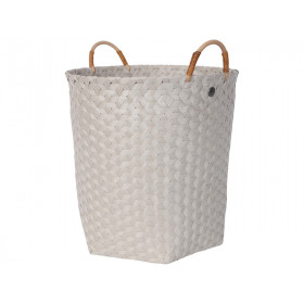 Handed By Basket with handles DIMENSIONAL pale grey (L)