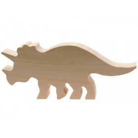 Carving Wood Blank TRICERATOPS