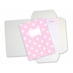 krima & isa folder map in pink with white stars