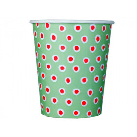 krima & isa paper cups dots green