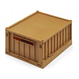 LIEWOOD 2-pack folding box with lid WESTON golden caramel S