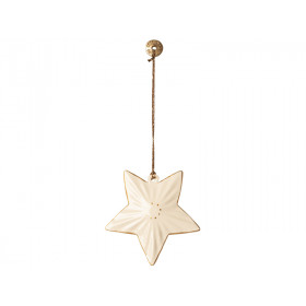 Maileg Metal Ornament STAR creme