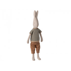 Maileg Bunny with brown PANTS & JUMPER (Size 4)