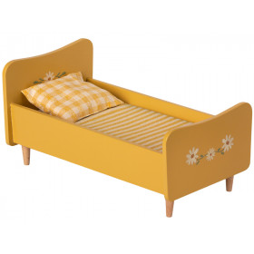 Maileg Wooden DOLLS BED for SIZE 1 & 2 yellow