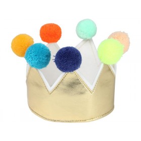 Meri Meri Crown with POMPOMS