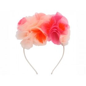 Meri Meri Headband FLOWERS pink
