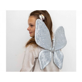 Mimi & Lula Fairy Wings SPARKLE SEQUIN Silver