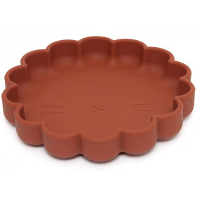 Petit Monkey Silicone Suction Plate LION baked clay