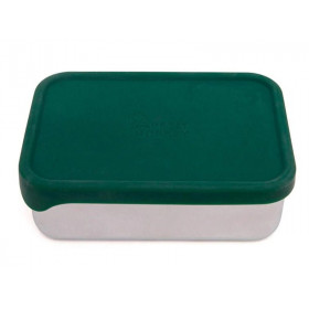 Petit Monkey Stainless steel Lunchbox RILEY pine green
