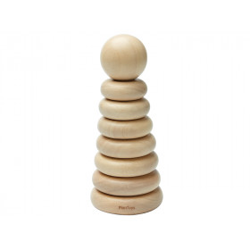 Plantoys STACKING TOWER natural