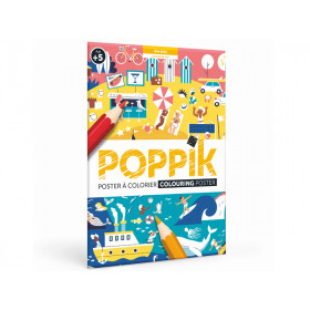 Poppik COLORING POSTER By The Sea