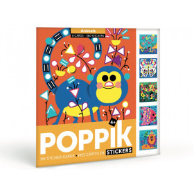 Poppik STICKER CARDS Animals (4-7Y)