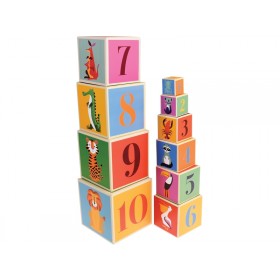 Rex London stacking blocks COLOURFUL CREATURES 