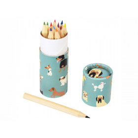 Rex London 12 Mini Colouring Pencils BEST IN SHOW Dogs