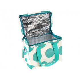 Rex London Small Insolated Lunch Bag DOTS Turquoise & Cream