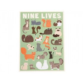 Rex London Puzzle NINE LIVES Cats (1000 pieces)