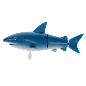 Rex London Wind-up Bath Toy SHARK blue