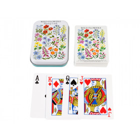 Rex London Playing Cards in a Tin WILD FLOWERS