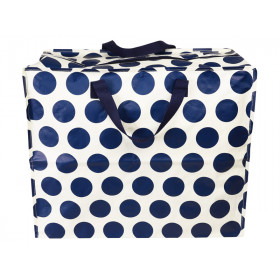 Rex London Jumbo Storage Bag SPOTLIGHT Navy Blue & Cream 