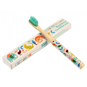 Rex London Children's Bamboo Toothbrush WILD WONDERS