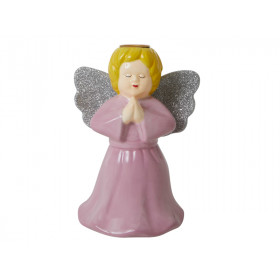 RICE Candle holder ANGEL pink large