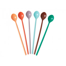 RICE Melamine Latte Spoons FOLLOW THE CALL OF THE DISCO BALL Colors
