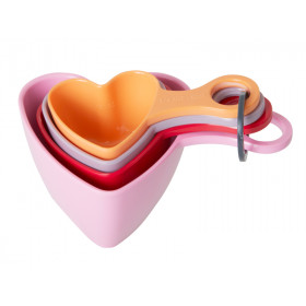 RICE Melamine MEASURING CUPS in Heart Shape