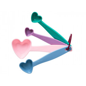 RICE Melamine Measuring Spoons HEARTS Dance It Out