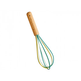 RICE Small Silicone Whisk DANCE IT OUT Mint & Yellow