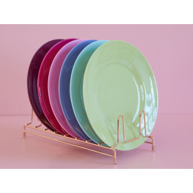 RICE 6 Melamine Dinner Plates VIVA LA VIDA Colors 2023