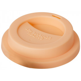 RICE Latte Cup SILICONE LID soft apricot