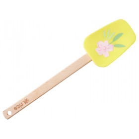 RICE Silicone Spatula FLOWER ME HAPPY yellow