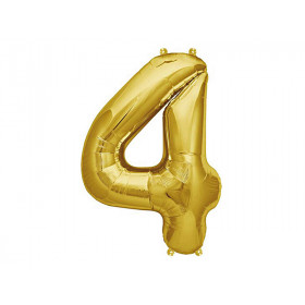 Rico Design Small Birthday Balloon 4 gold
