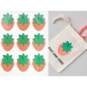 Rico Design 9 IRON-ON PATCHES Strawberries