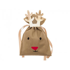 Rico Design Gift Bags REINDEER small brown